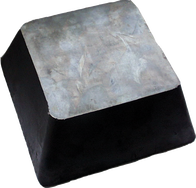 Gummi Trapezblock uni H70xB150xL150mm